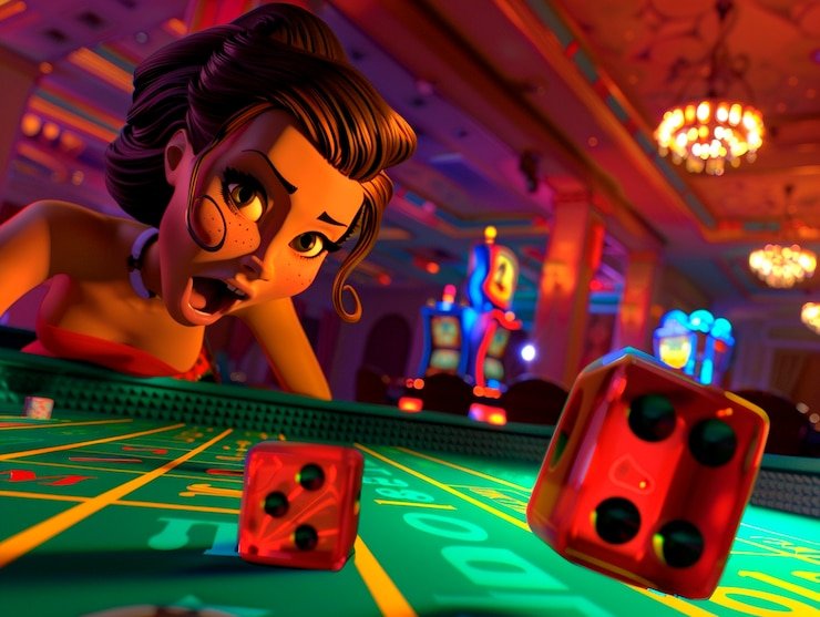 Tampilan tabel live-dealer Dragon Tiger dengan dealer profesional di studio lunatoto